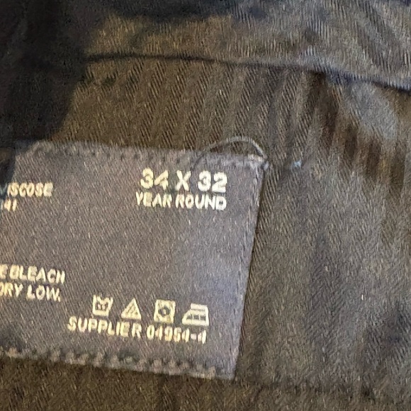Stafford Black Tailored Pants 34x30 - Picture 4 of 4